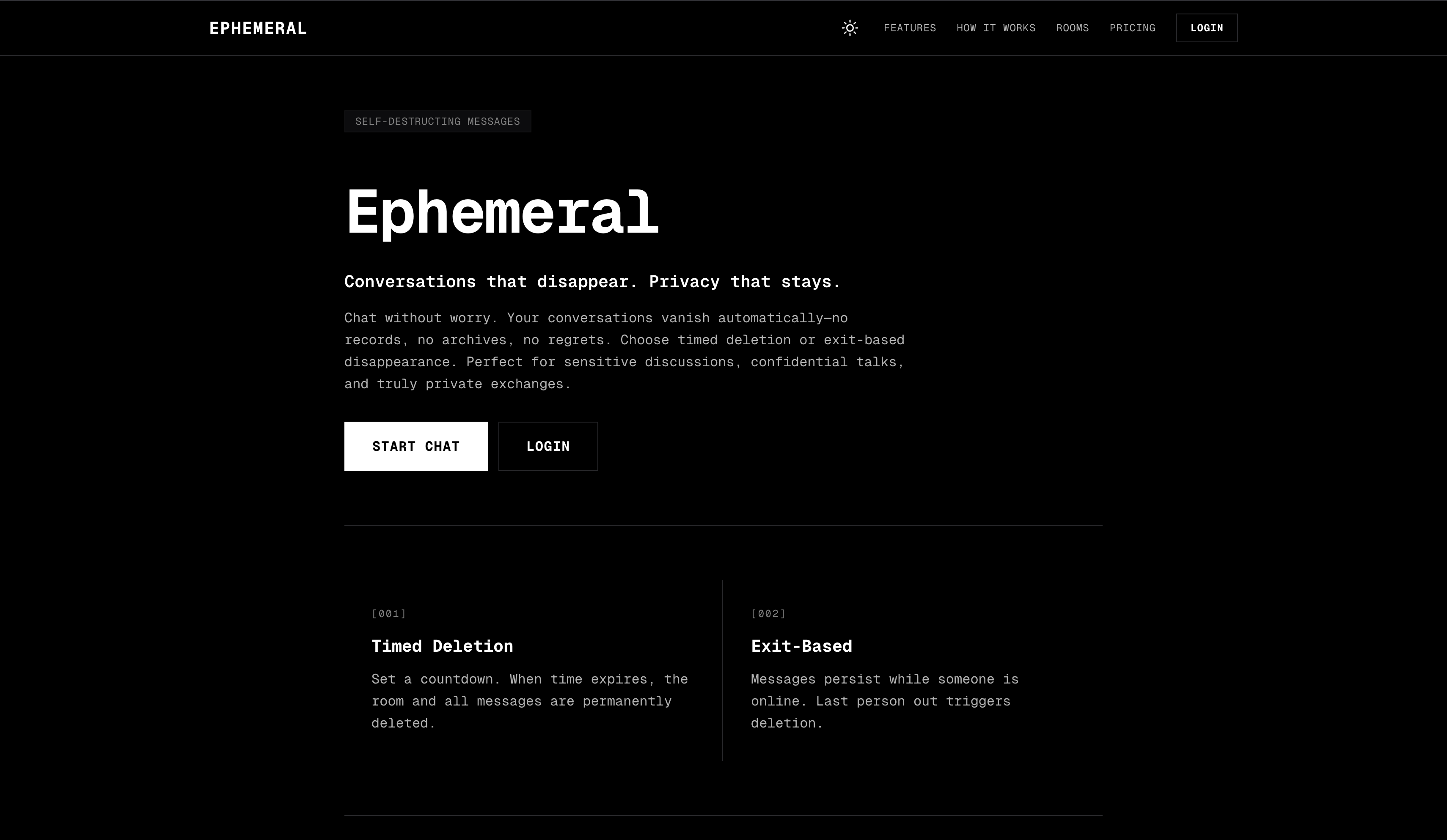 Ephemeral